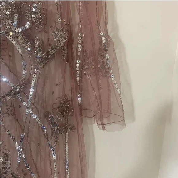 Free People sheer sequin Starlight Maxi Dress - Picture 8 of 11